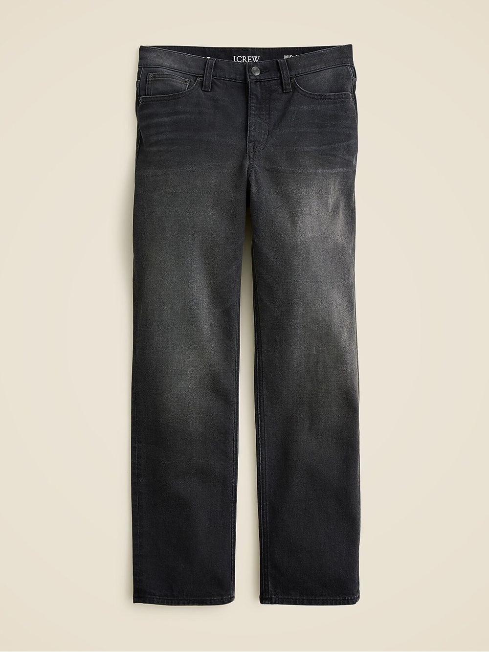 J.Crew Mid-Rise 90’s Classic Straight Jeans in black, size 30 #midclassic #strai